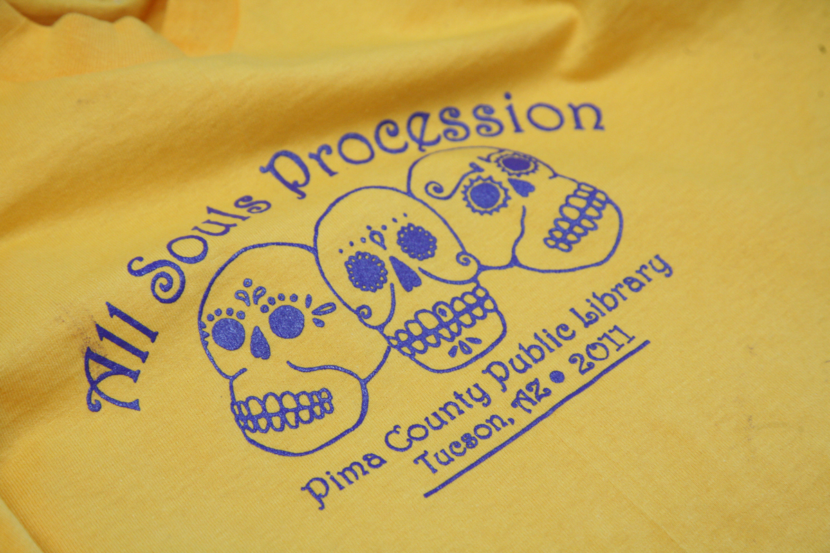 All souls Procession custom printed shirts in tucson