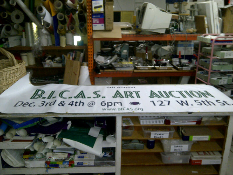 large scale, vinyl banner made at Tucson print shop. The Gloo Factory.
