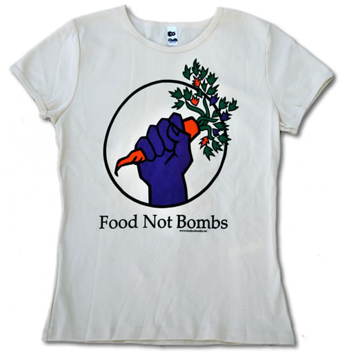 food not bombs custom printed shirts in tucson